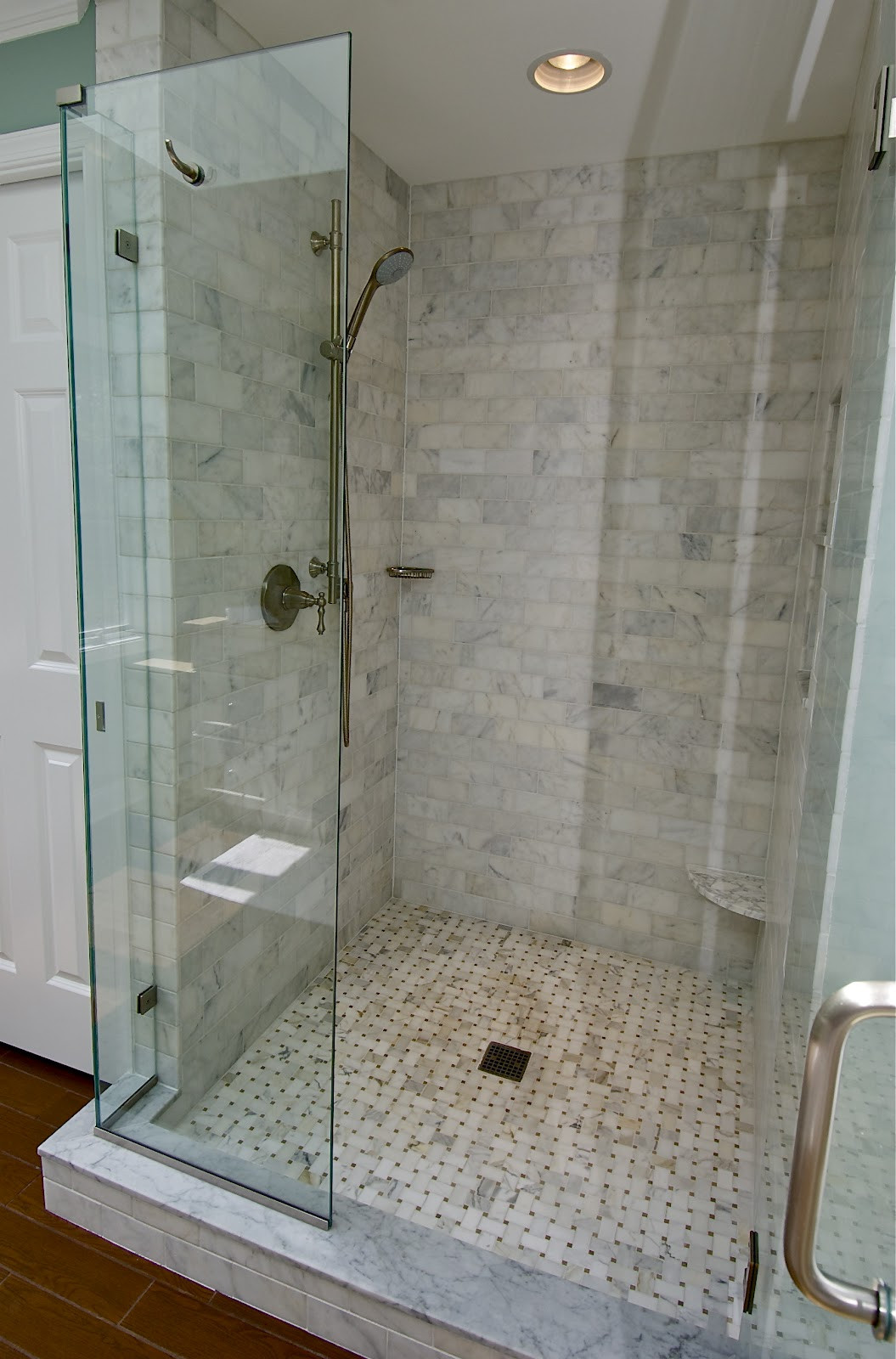 Tile Bathroom Showers
 Marble Subway Tile Shower fering the Sense of Elegance