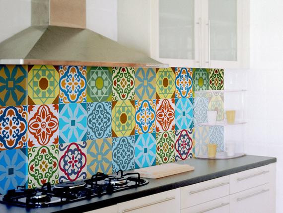 Tile Decals For Kitchen
 Tile decals SET OF 15 tile stickers for kitchen backsplash