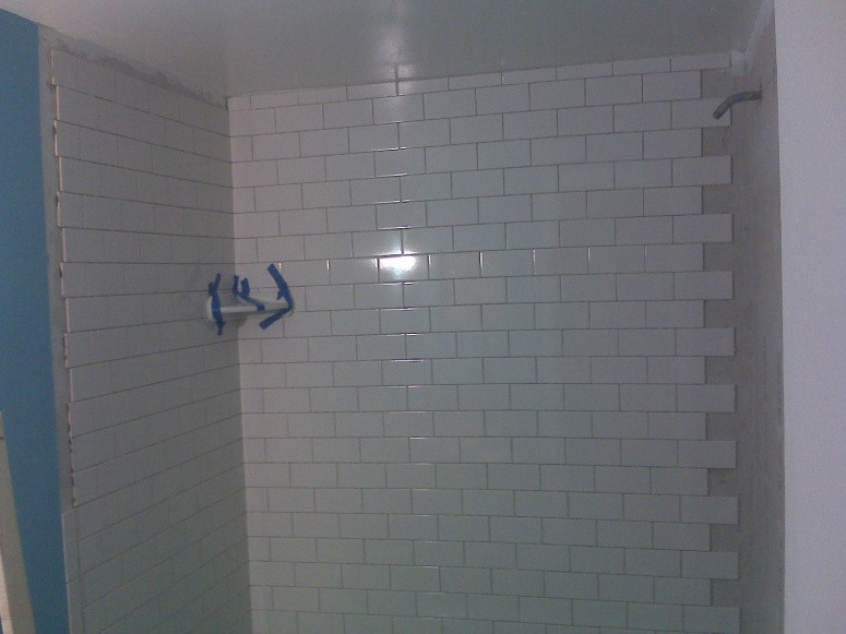 Tile Over Drywall Bathroom
 Condo Bathroom Reno CBU Drywall Tiling Basic Plumbing
