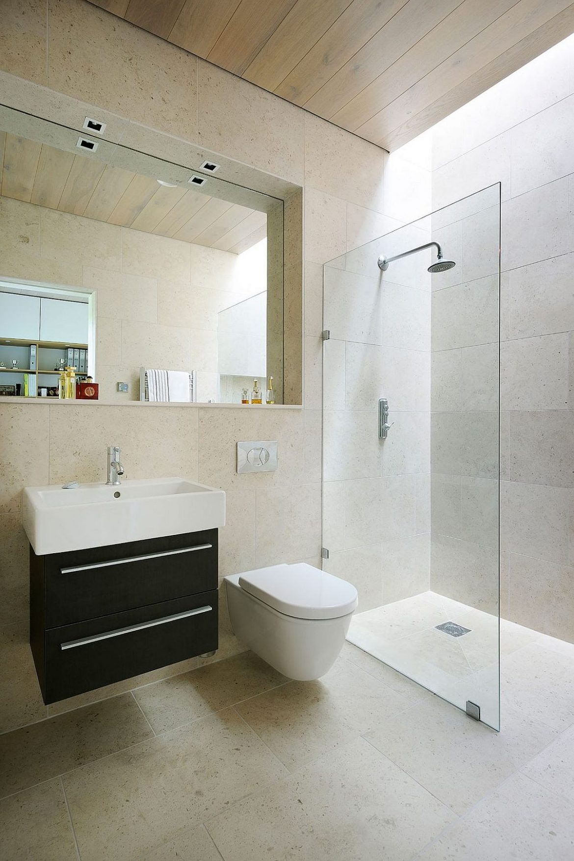 Tiling Bathroom Wall
 Bathroom Design Ideas Use the Same Tile the Floors and