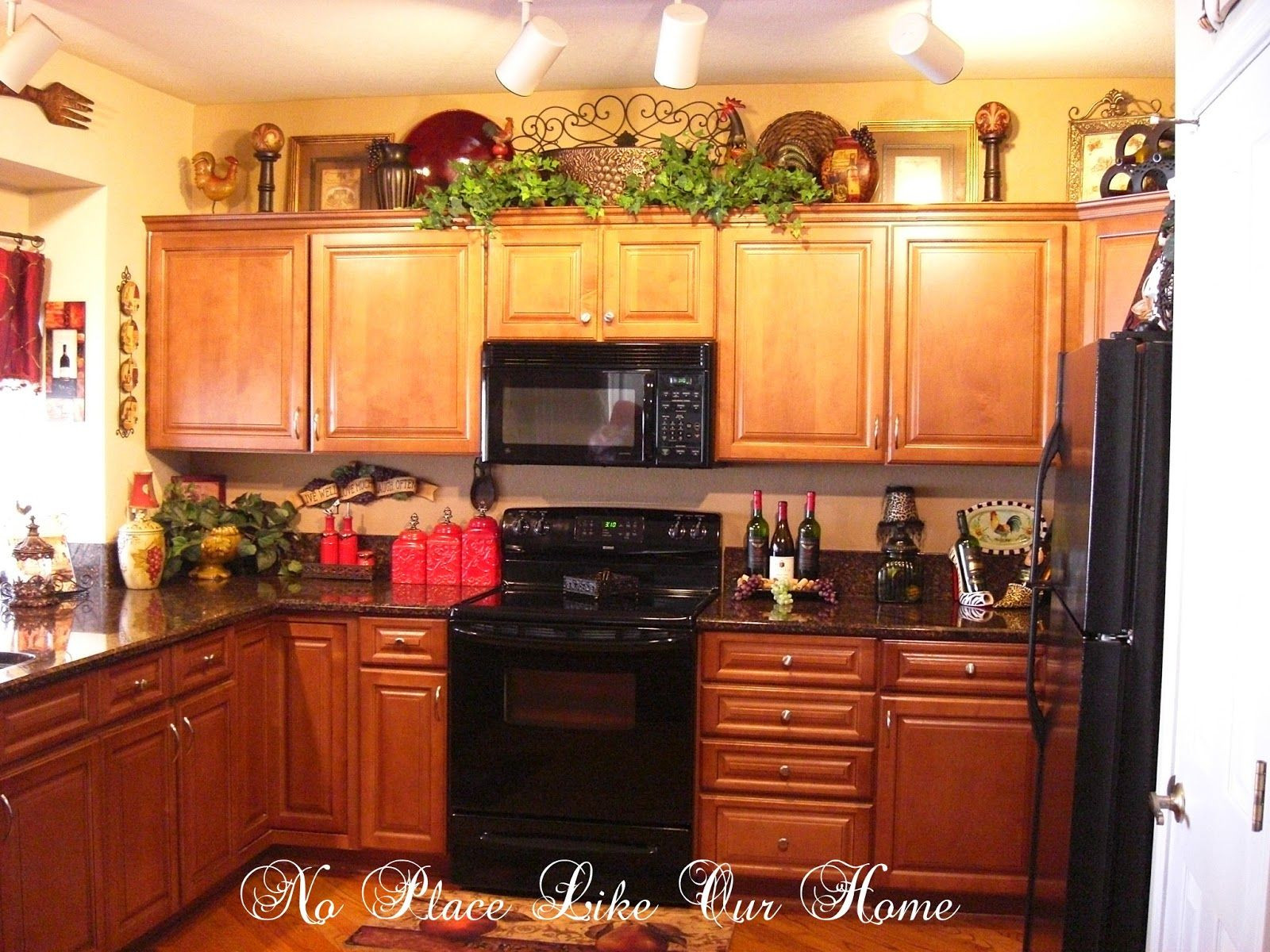 Top Of Kitchen Cabinet Decorations
 decorating above kitchen cabinets tuscany
