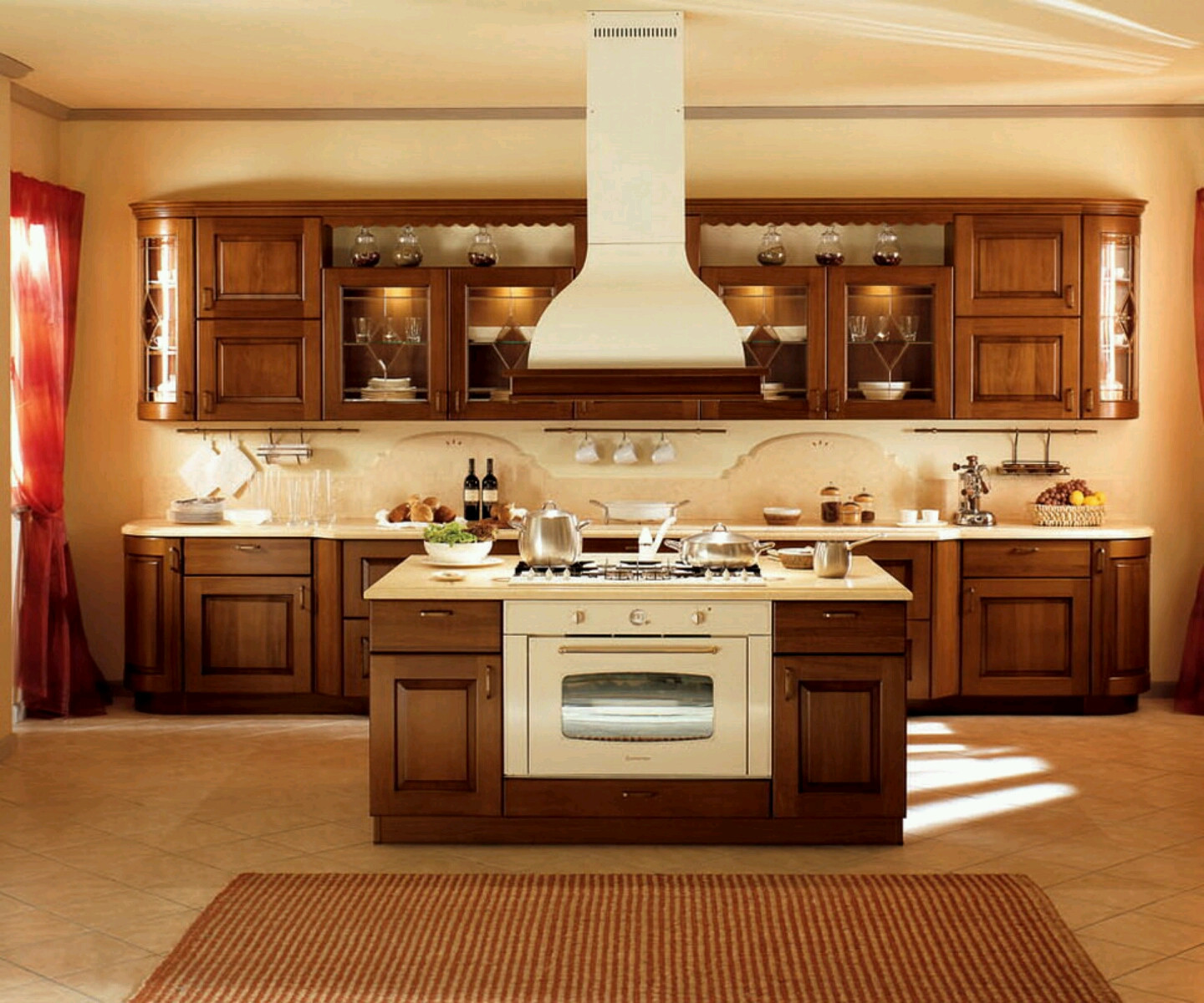 Top Of Kitchen Cabinet Decorations
 New home designs latest Modern kitchen cabinets designs