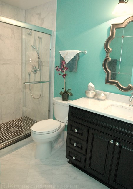Turquoise Bathroom Decor
 Turquoise Guest Bathroom Eclectic Bathroom other