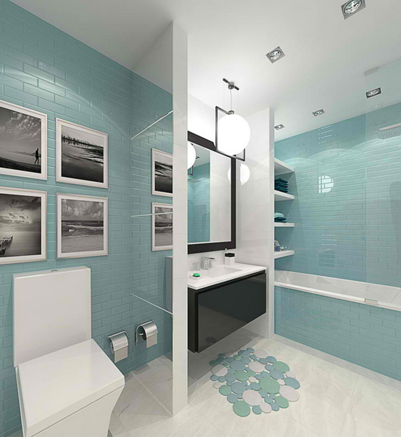 Turquoise Bathroom Decor
 Turquoise Interior Bathroom Design Ideas