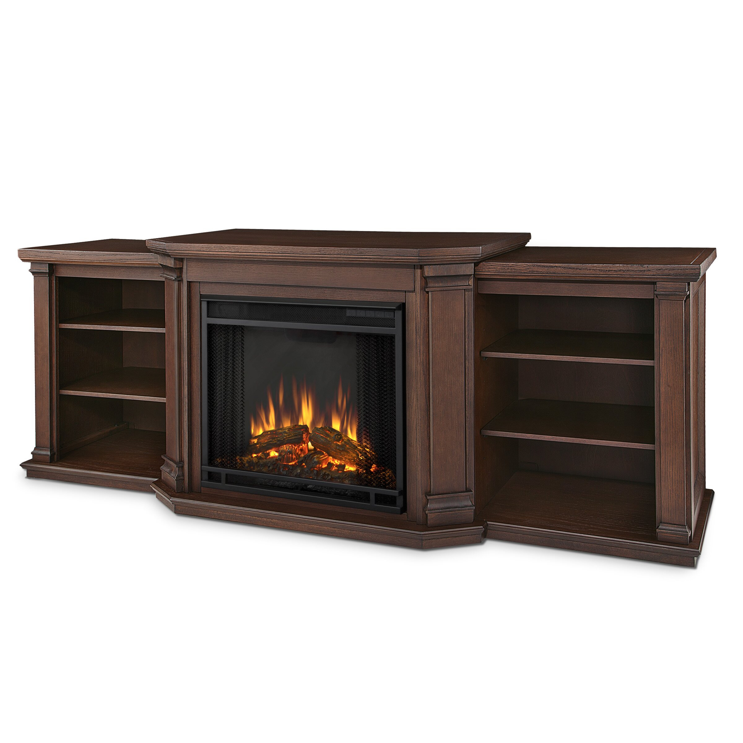 Tv Electric Fireplace
 Real Flame Valmont TV Stand with Electric Fireplace