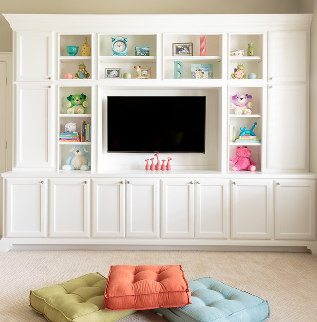 Tv In Kids Room
 New Construction Game Room TV Transitional Kids