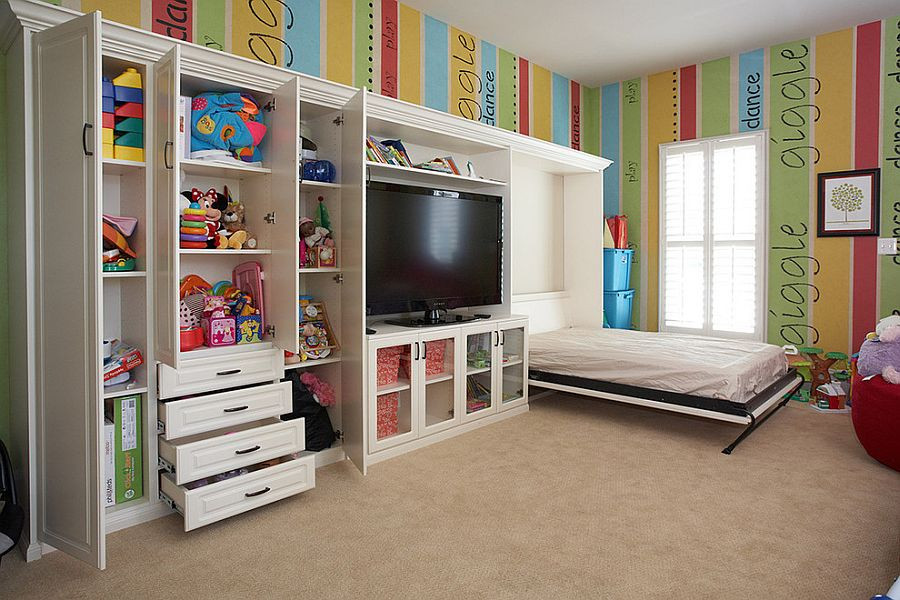 Tv In Kids Room
 A Perfect Blend bing the Playroom and Guestroom in Style