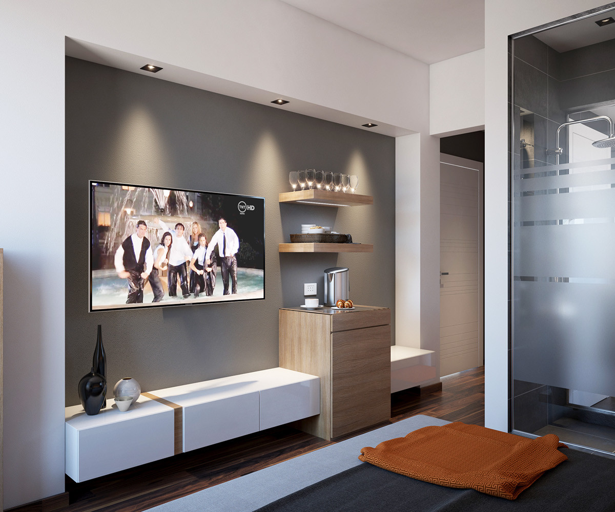 Tv In Master Bedroom
 4 Luxury Bedrooms With Unique Wall Details