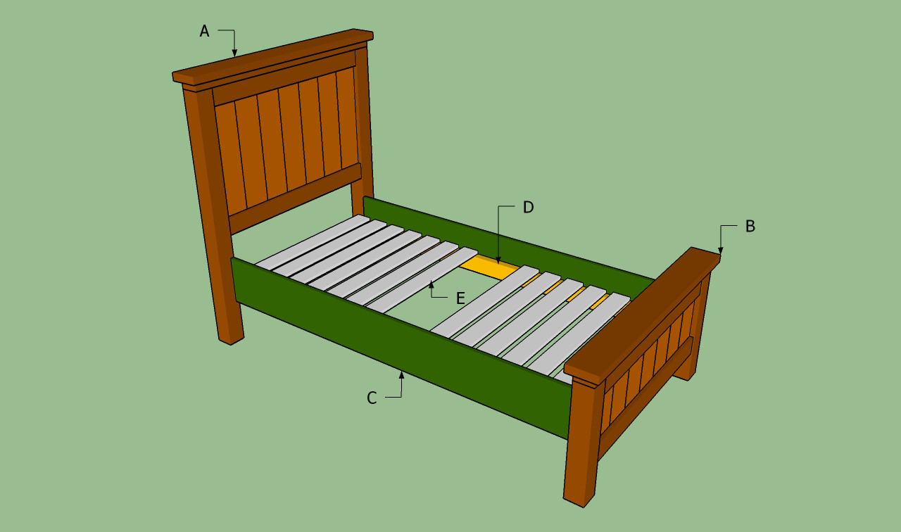 Twin Bed DIY Plans
 Twin Bed Frame Plans