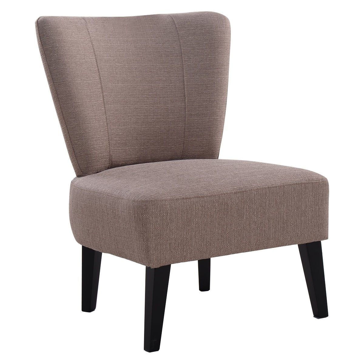 Upholstered Living Room Chairs
 Armless Accent Chair Upholstered Seat Dining Chair Living