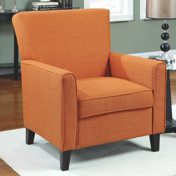 Upholstered Living Room Chairs
 Shop Contemporary Design Orange Upholstered Living Room