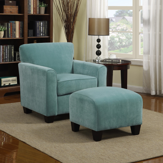 Velvet Living Room Chairs
 Portfolio Park Avenue Turquoise Blue Velvet Arm Chair and