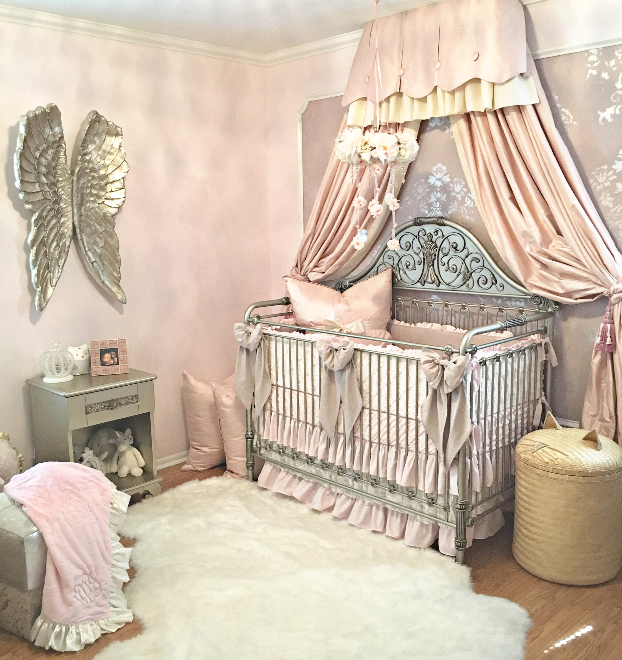 Vintage Baby Nursery Decor
 Harlow s Vintage Glam Blush Nursery Project Nursery