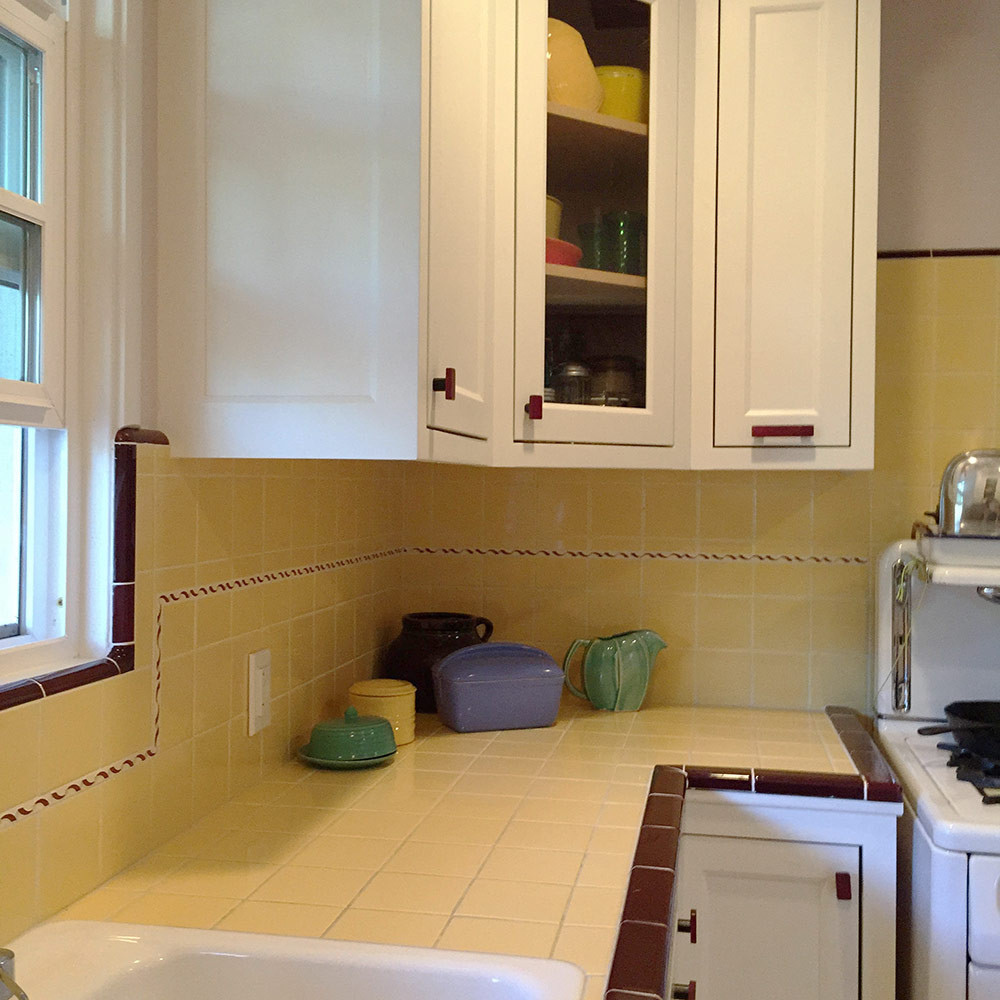 Vintage Kitchen Tiles
 Carolyn s gorgeous 1940s kitchen remodel featuring yellow