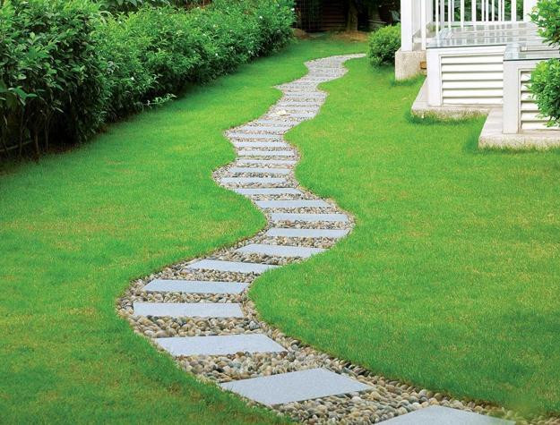Walkway Ideas For Backyard
 25 Yard Landscaping Ideas Curvy Garden Path Designs to
