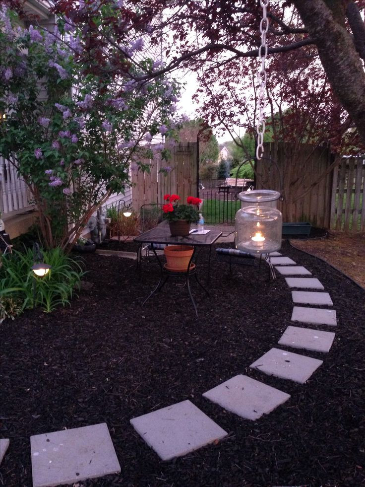 Walkway Ideas For Backyard
 Mulch pathway in our front yard Easy and inexpensive