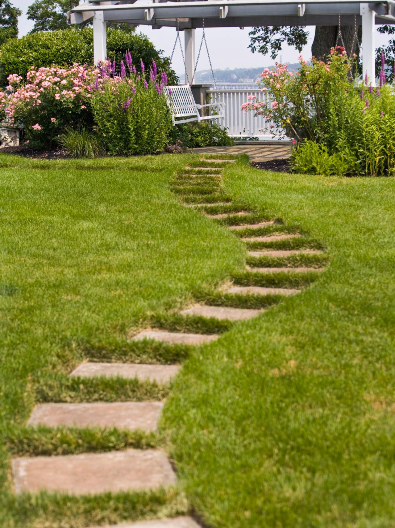 Walkway Ideas For Backyard
 Slope Yard Landscaping Ideas Backyard Landscape and