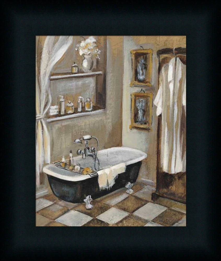 Wall Art Bathroom
 French Bath III Silvia Vassileva Bathroom Spa Framed Art