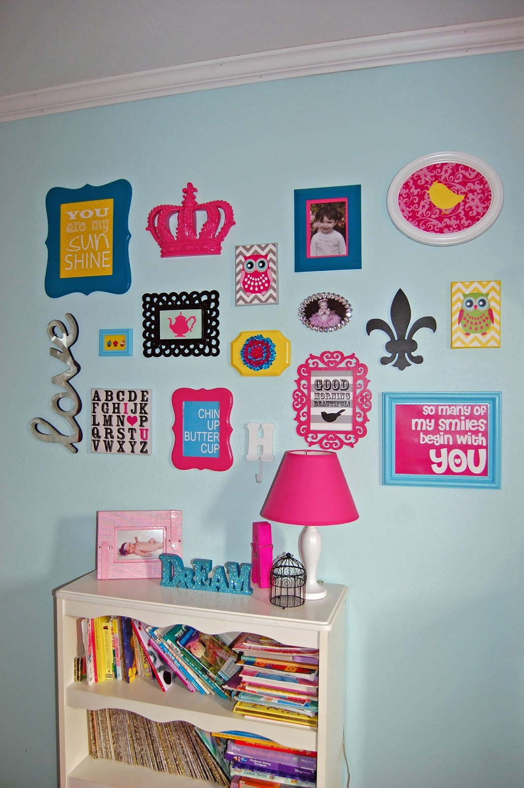 Wall Art For Girls Bedrooms
 Pinkie for Pink Big Girl Bedroom Reveal