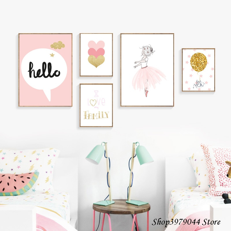 Wall Art For Girls Bedrooms
 Baby Girl Room Decor Wall Art Paintings Posters And Prints
