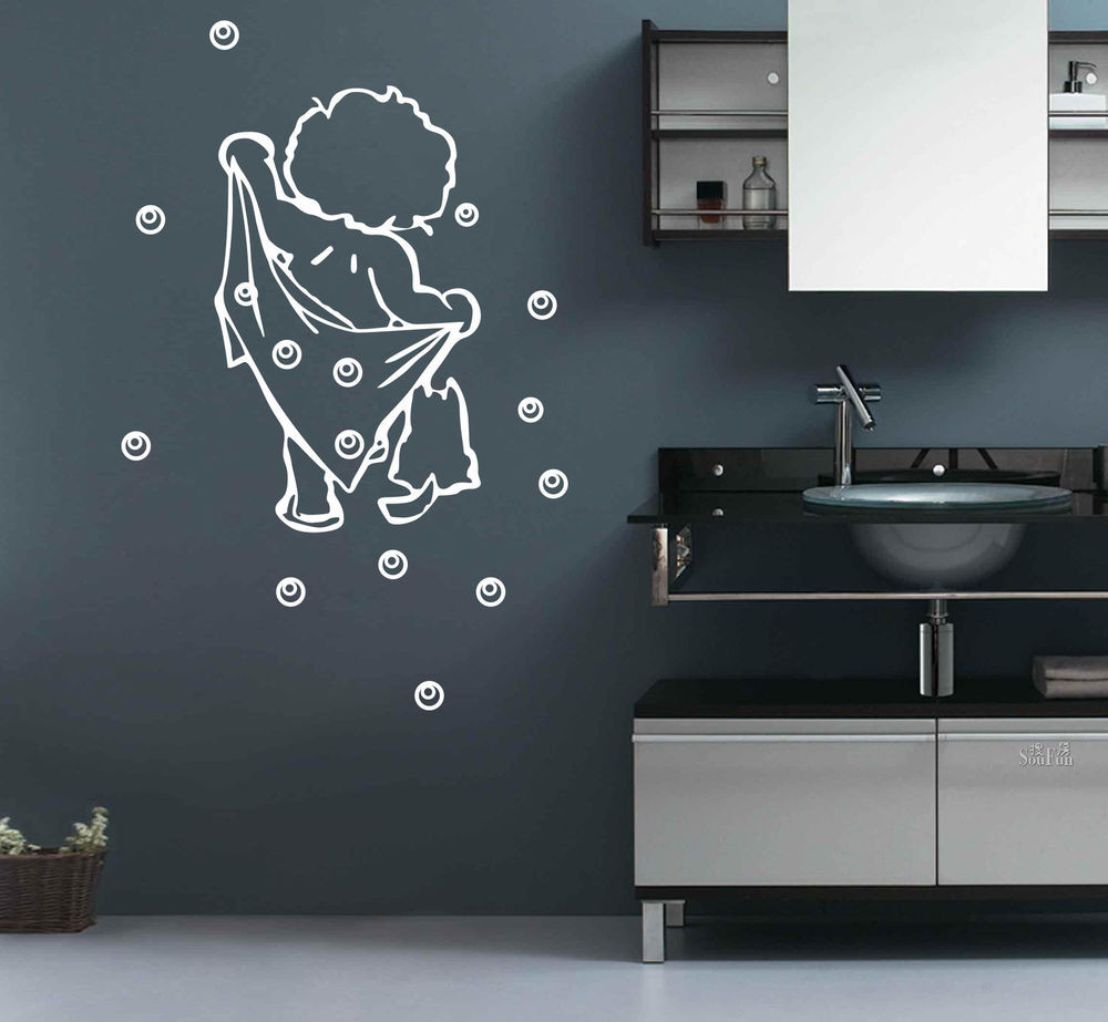 Wall Decal Bathroom
 BATH Bathroom Bubble Removable DIY Wall Stickers Decal UK