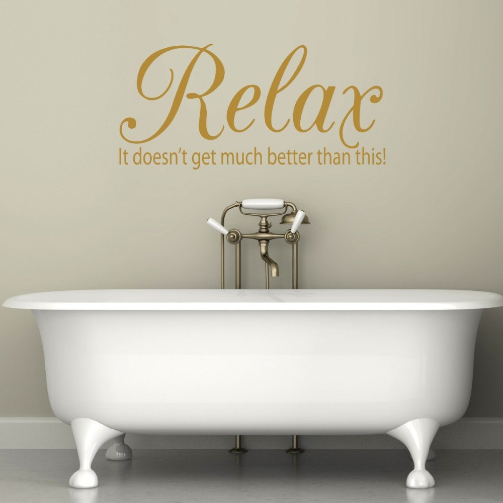 Wall Decal Bathroom
 Bathroom Quote Wall Decal Quotes Relax Houseware Home