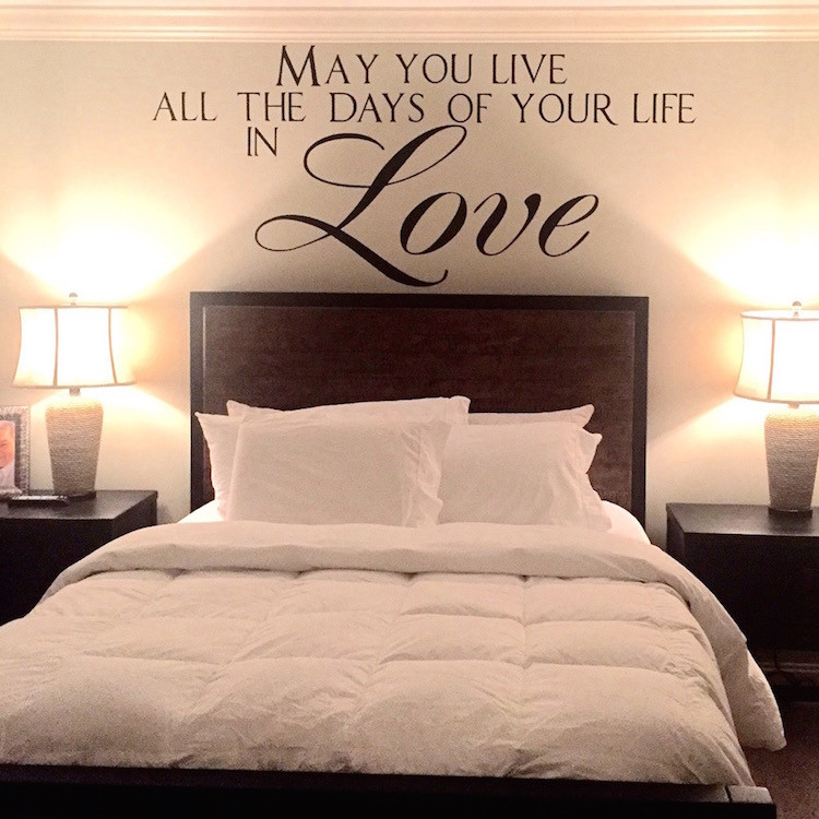 Wall Decal Quotes For Bedroom
 Love Vinyl Quote Decal for Bedrooms