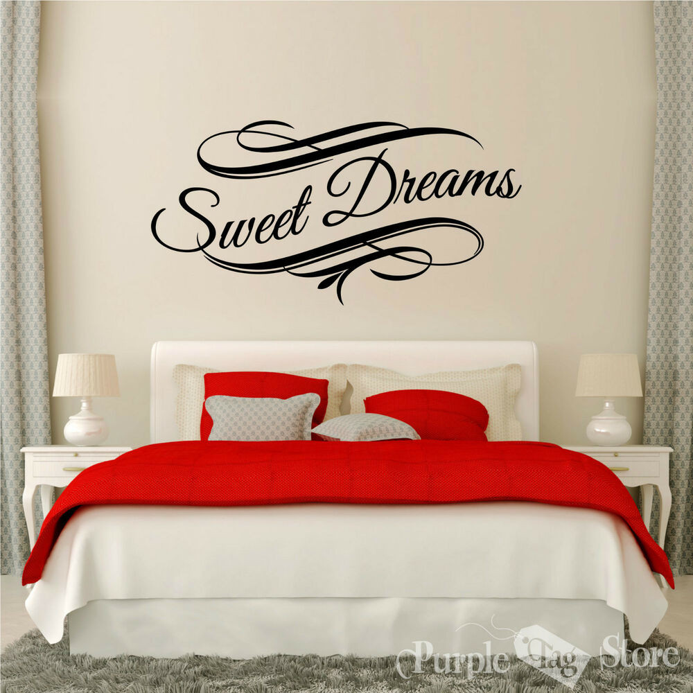 Wall Decal Quotes For Bedroom
 Sweet Dreams Vinyl Art Home Style Wall Bedroom Quote Decal