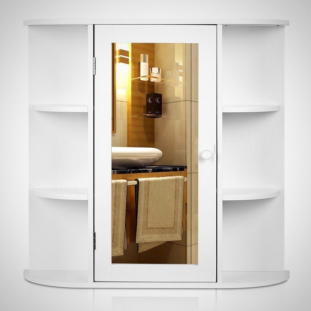 Wall Mounted Bathroom Storage
 Buy Cheap Medicine Cabinet White Framed Mirror Door Wall