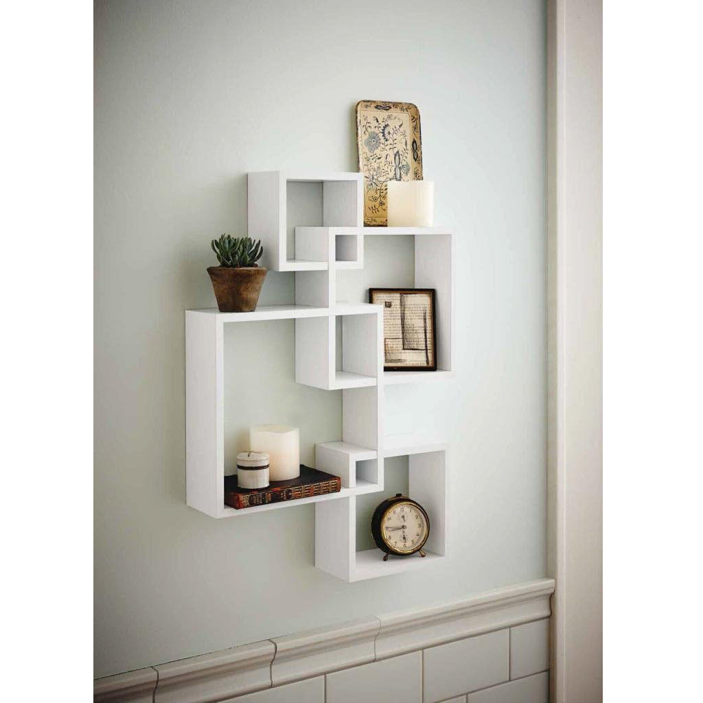 Wall Shelves Bathroom
 Zimtown Set of 4 Decorative Wood Floating Wall Shelf