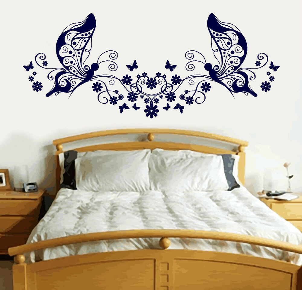 Wall Stickers For Bedroom
 Butterfly Love Heart Vinyl Sticker Wall Art Bedroom Decal