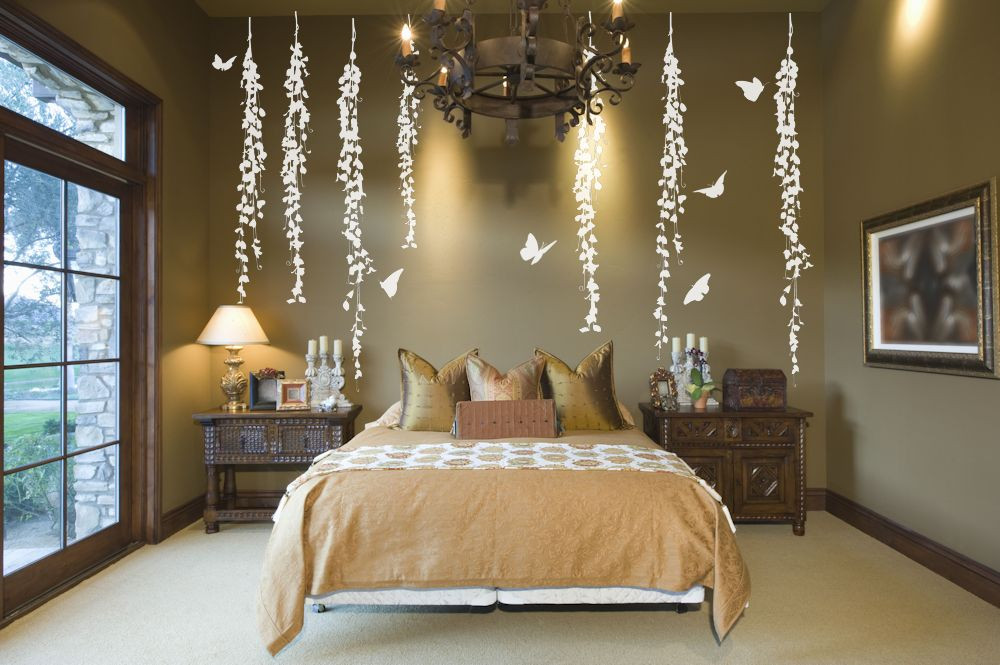 Wall Stickers For Bedroom
 Hanging Vines Decorative Wall Decals Removable Amandas