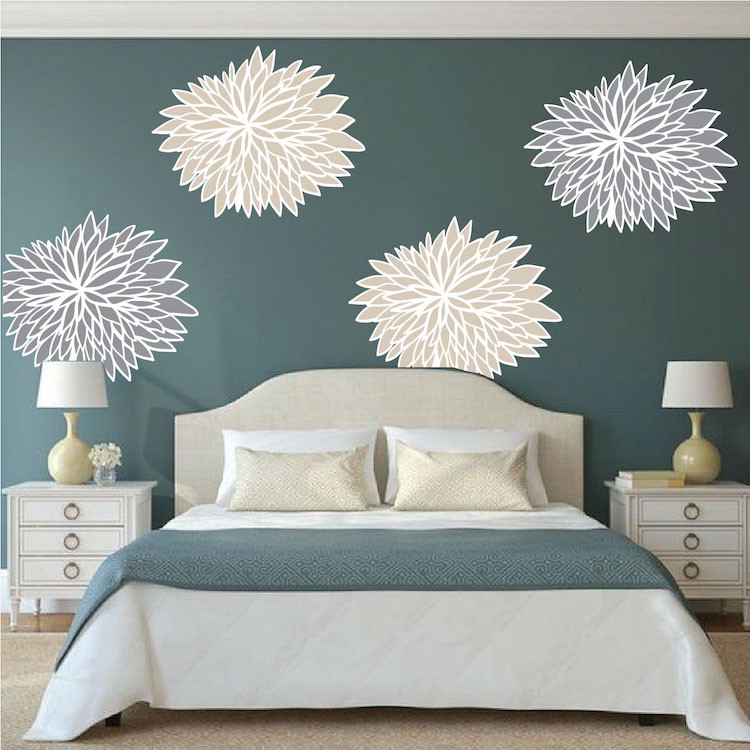Wall Stickers For Bedroom
 Bedroom Flower Wall Decals Floral Wall Decal Murals