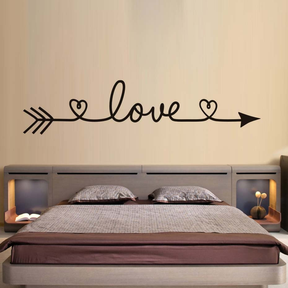 Wall Stickers For Bedroom
 DCTOP Love Arrow Wall Stickers Romantic Bedroom Decals