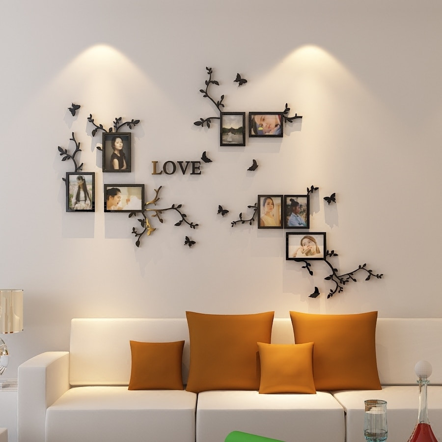 Wall Stickers For Living Room
 Hot sale Frame Wall 3d acrylic wall stickers Living