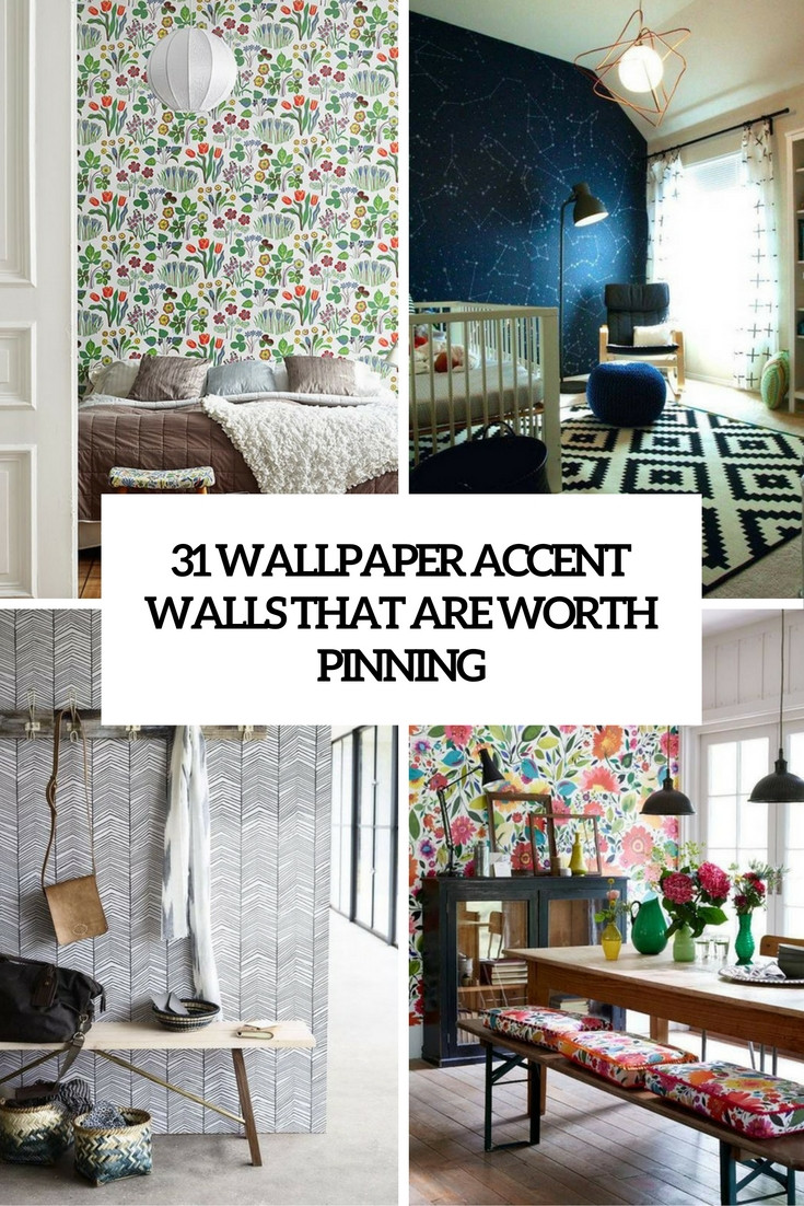 Wallpaper Accent Wall Living Room
 31 Wallpaper Accent Walls That Are Worth Pinning DigsDigs