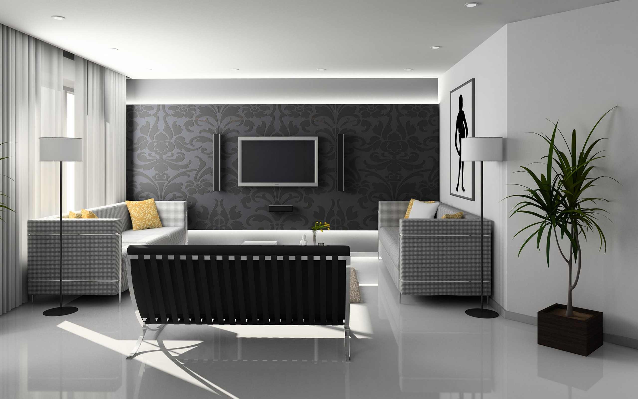 Wallpaper Designs For Living Room
 Wallpaper Design For Living Room that Can Liven Up The