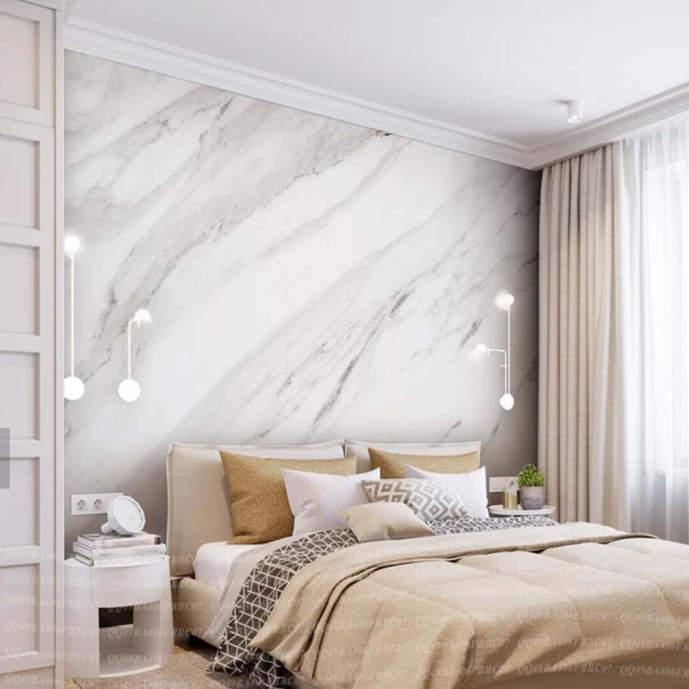 Wallpaper For Bedroom Walls Designs
 European Abstract Grey Marble Mural Decoration Mural papel