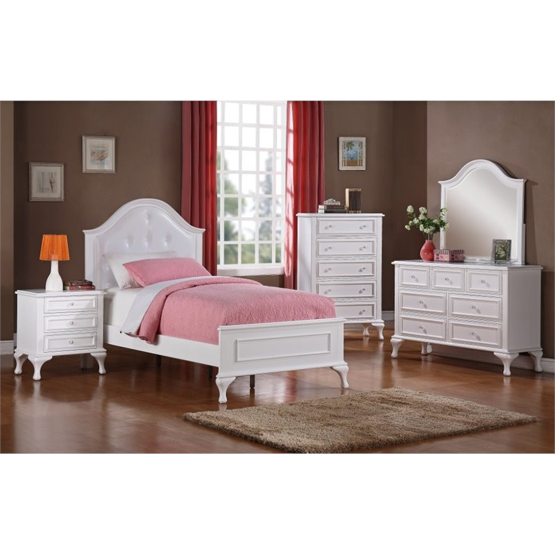 Walmart Kids Bedroom Furniture
 Elements Jenna 6 Piece Full Kids Bedroom Set in White