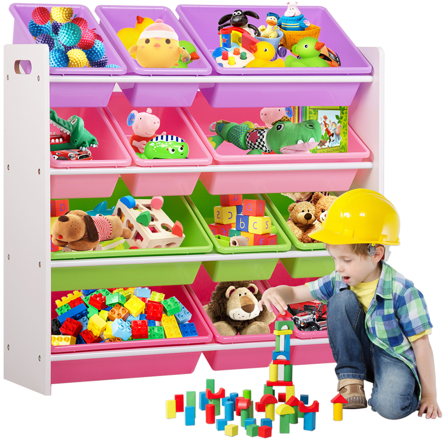 Walmart Kids Storage
 Kids Toy Storage Organizer With Plastic Bins Storage Box