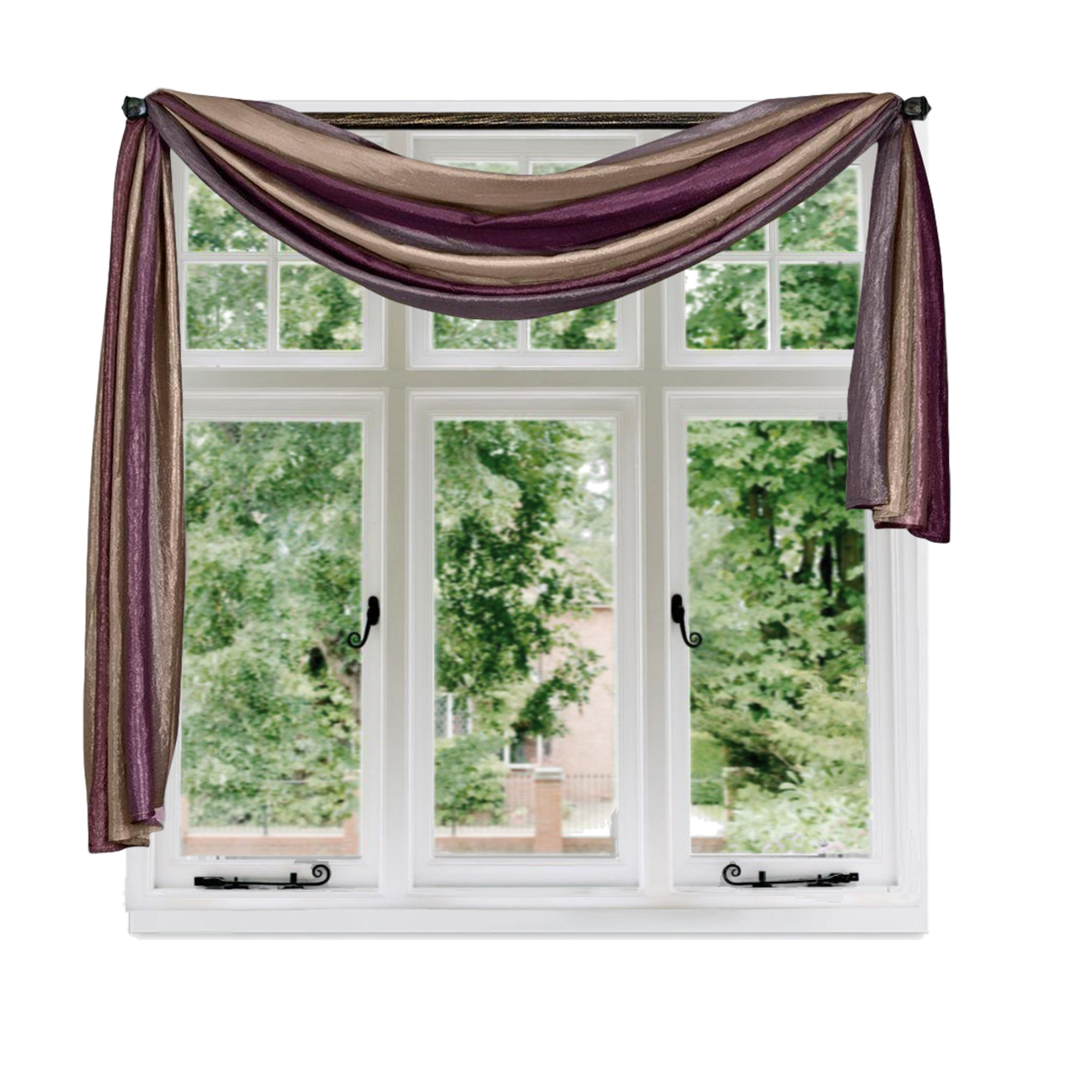 Walmart Kitchen Curtains Valances
 Woven Trends Window Curtains Modern Semi Sheer Extra Long