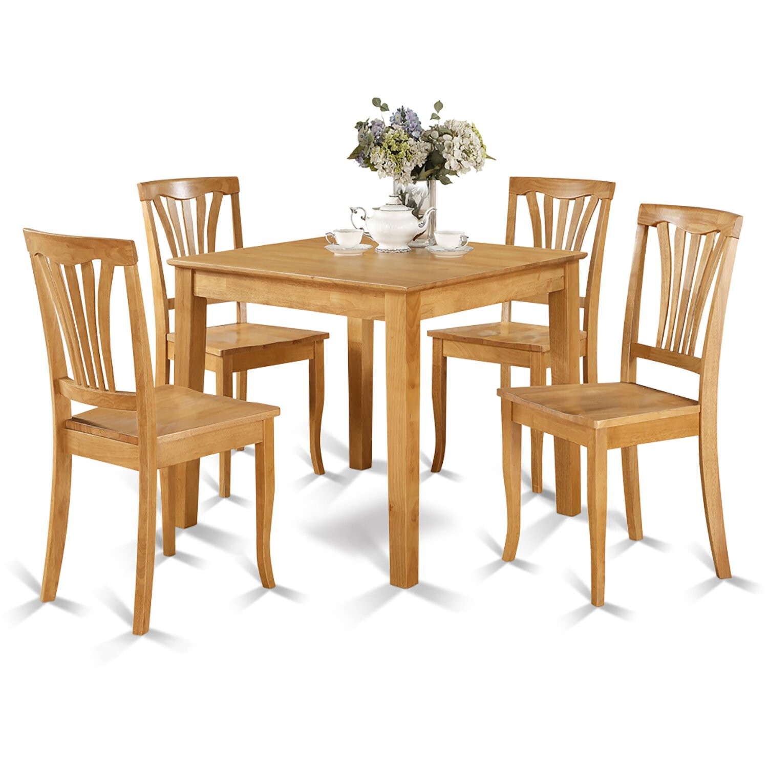 Wayfair Small Kitchen Tables
 Wooden Importers Oxford 5 Piece Dining Set & Reviews