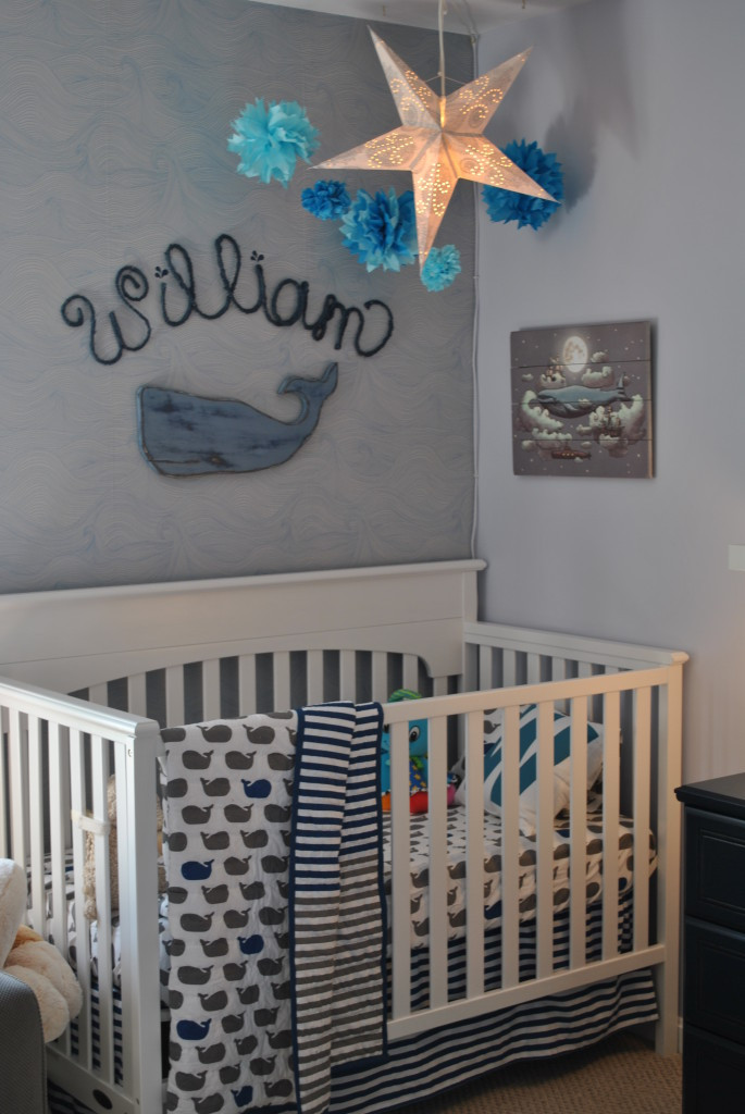 Whale Baby Room Decor
 William s Whale Nursery Project Nursery