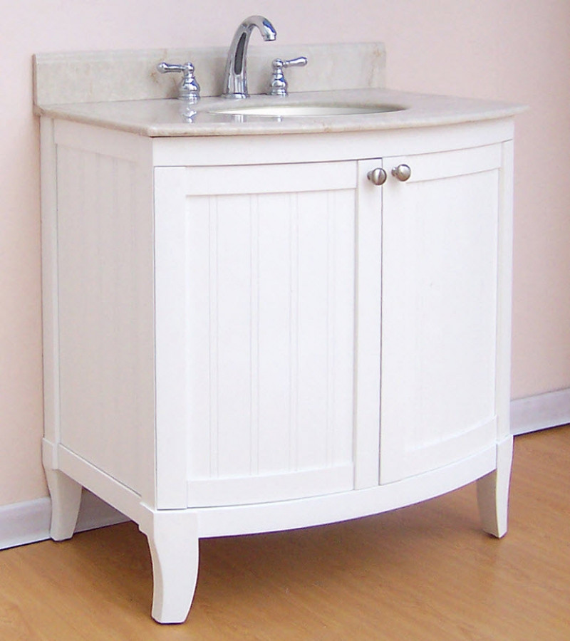 White 30 Inch Bathroom Vanity
 30 Inch Single Sink Modern Bathroom Vanity with Choice of