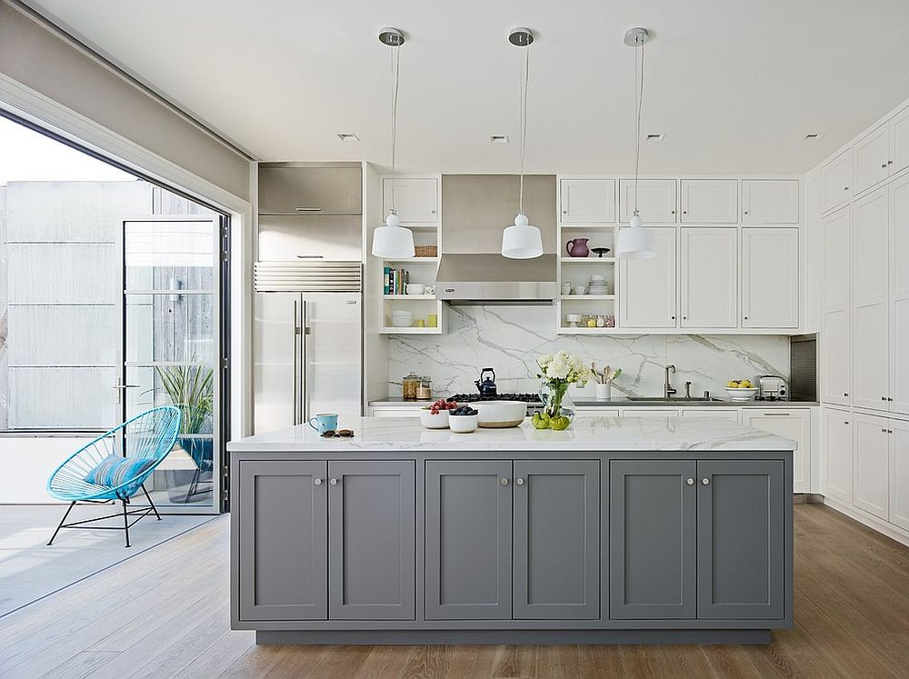 White And Grey Kitchen Ideas
 Classic and Trendy 45 Gray and White Kitchen Ideas