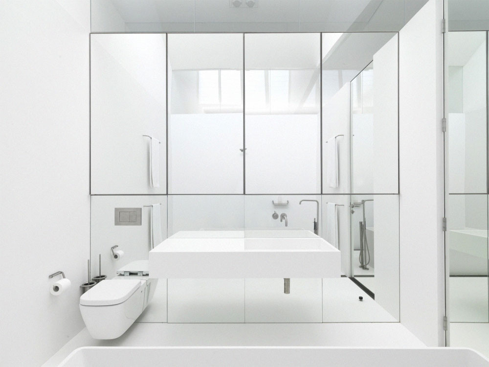 White Bathroom Mirrors
 Pure and crisp white bathrooms Pivotech