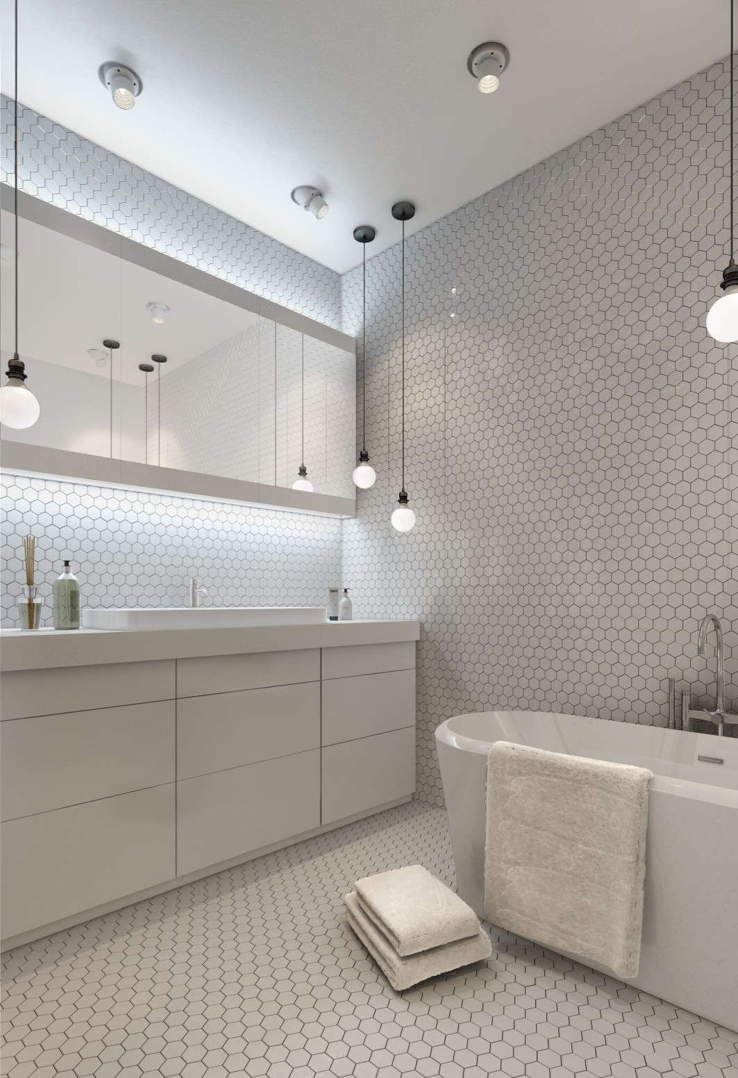 White Bathroom Tiles
 Designing For Small Spaces 3 Beautiful Micro Lofts