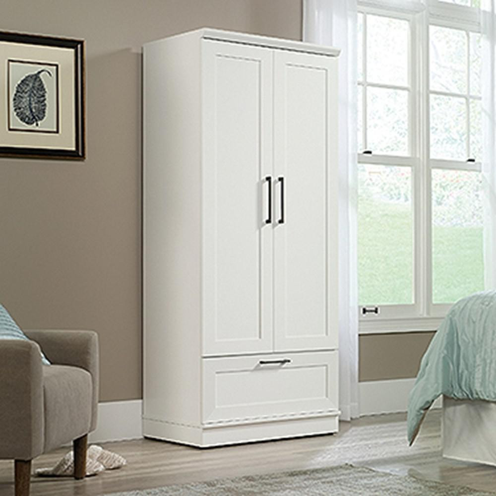 White Bedroom Cabinet
 Soft White Wardrobe Storage Cabinet The Home Depot