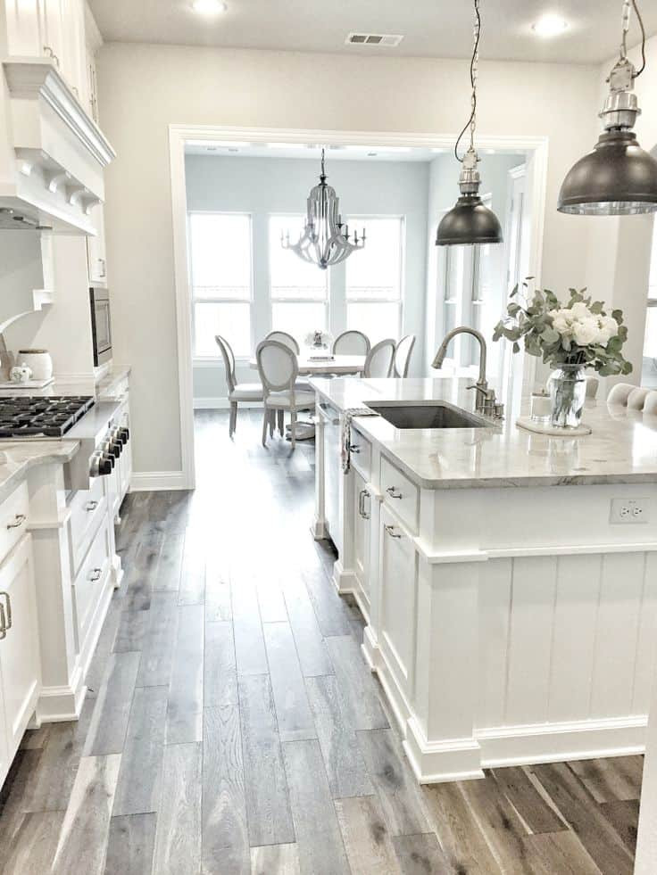 White Floor Kitchens
 These 15 Grey and White Kitchens Will Have You Swooning