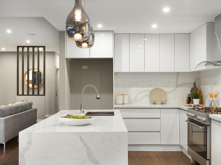 White Kitchen Bench
 4 Ways to Nail a Marble Look Kitchen Bench Top